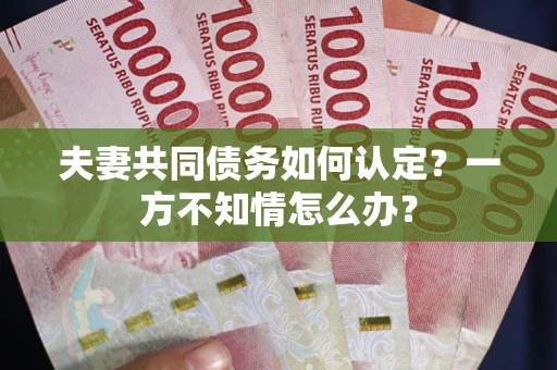 北京夫妻共同债务如何认定？一方不知情怎么办？