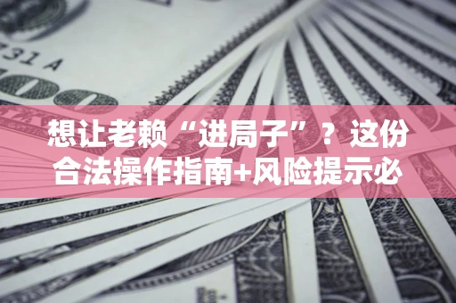 北京想让老赖“进局子”？这份合法操作指南+风险提示必须看！