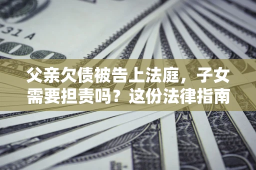 北京父亲欠债被告上法庭，子女需要担责吗？这份法律指南必须看完