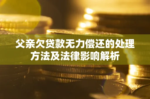 北京父亲欠贷款无力偿还的处理方法及法律影响解析
